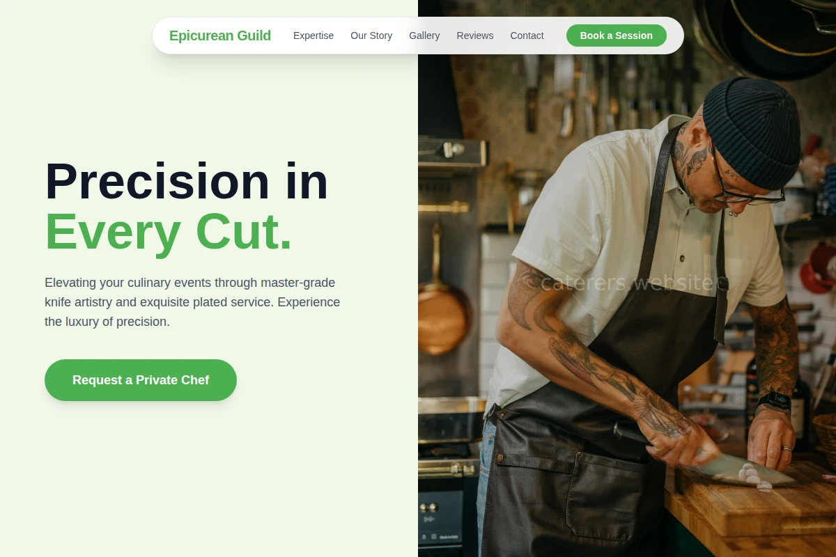 Plated-service Chef Knife