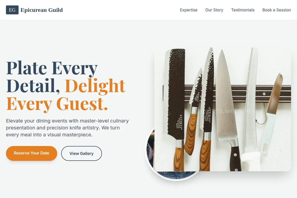 Plating Chef Knife