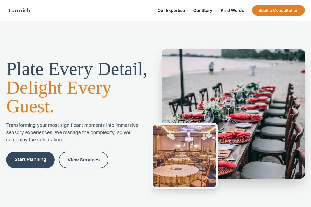 Garnish Event Planning
