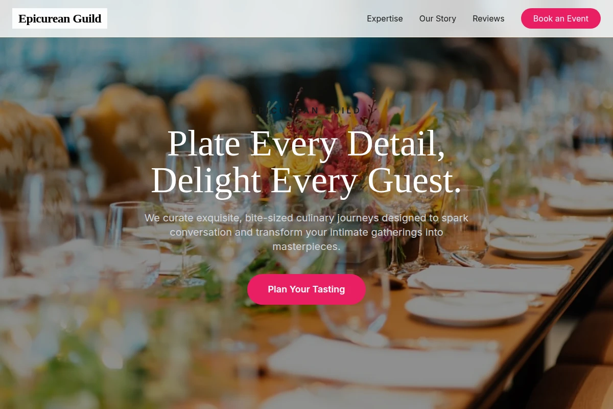 Small-plates Event Planning