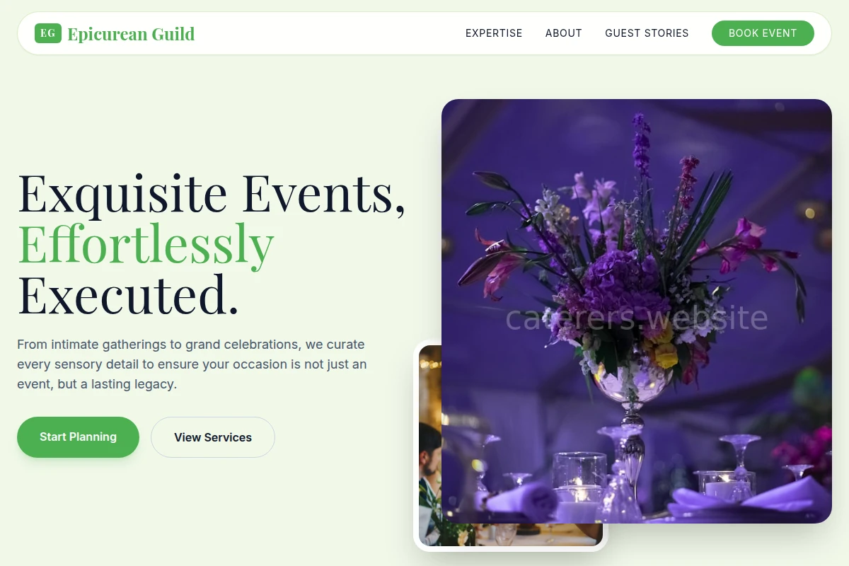Menu Event Planning