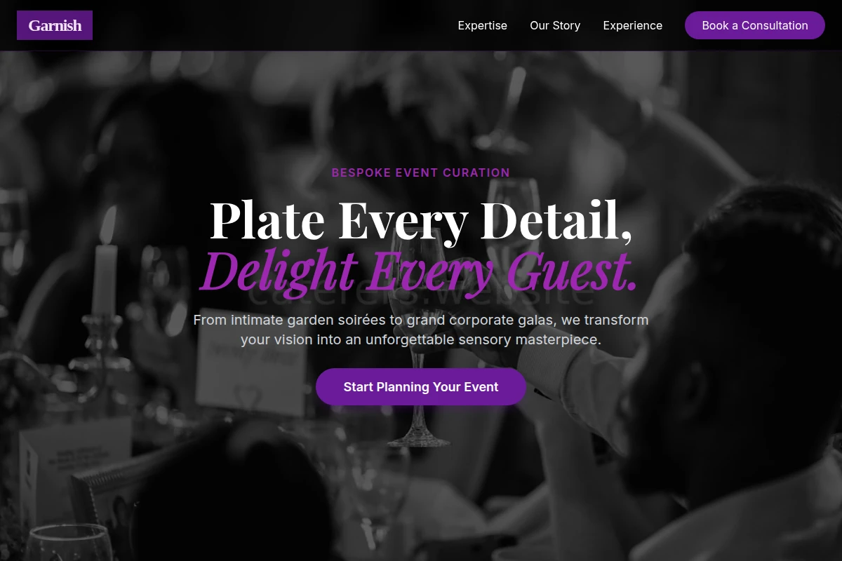 Garnish Event Planning
