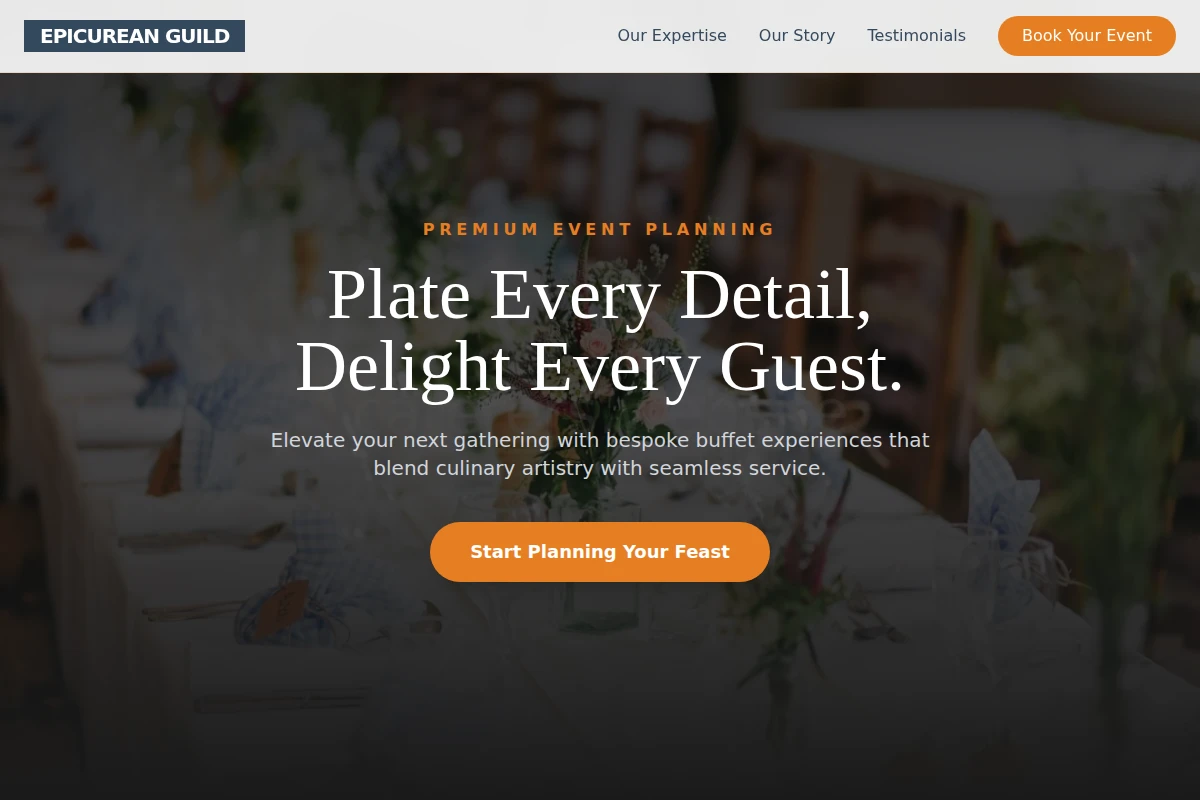 Buffet-style Event Planning