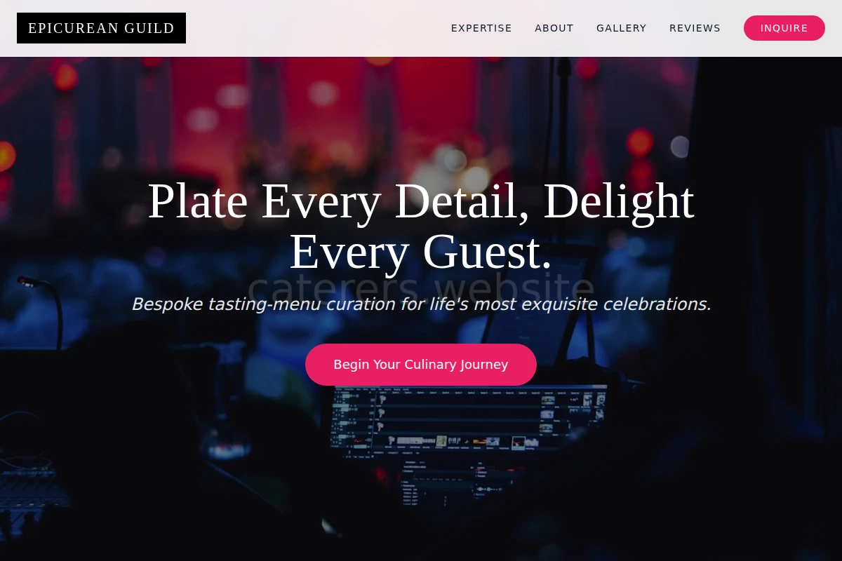 Tasting-menu Event Planning