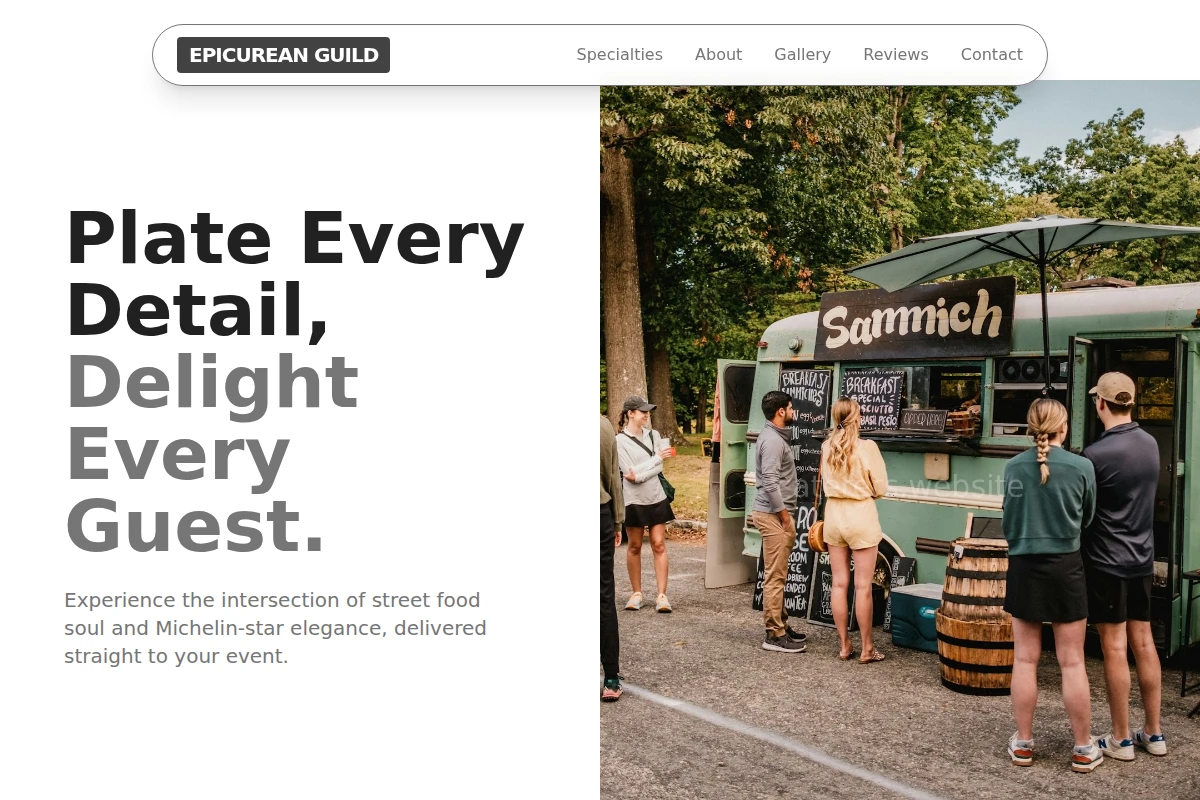 Plating Food Truck