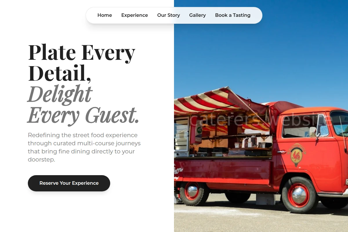 Tasting-menu Food Truck