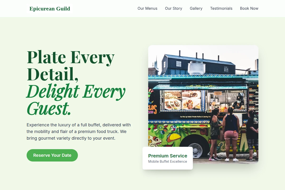 Buffet-style Food Truck