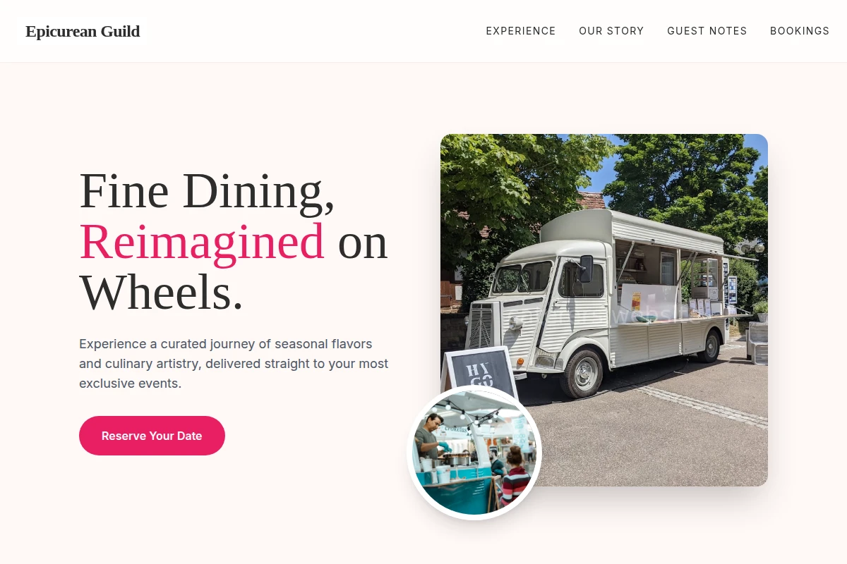 Tasting-menu Food Truck