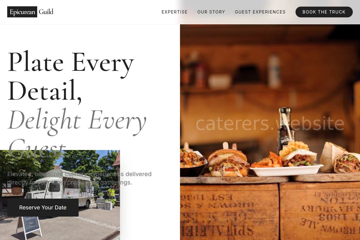 Hors d'oeuvres Food Truck