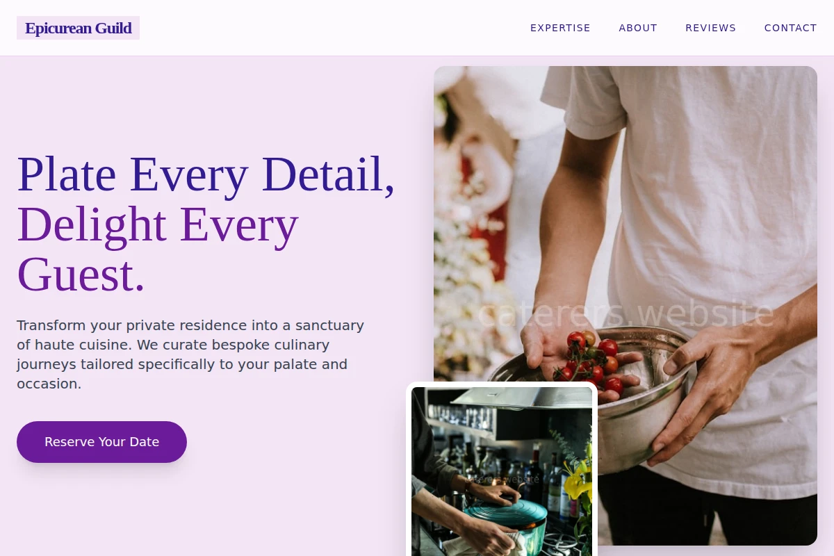 Menu Private Chef